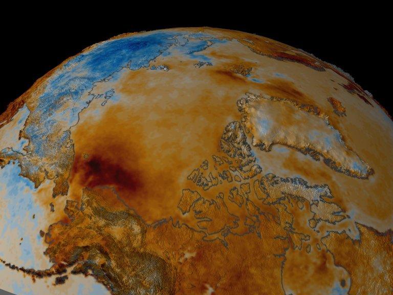 20-Year Arctic Autumn Seasonal Surface Temperature Trend