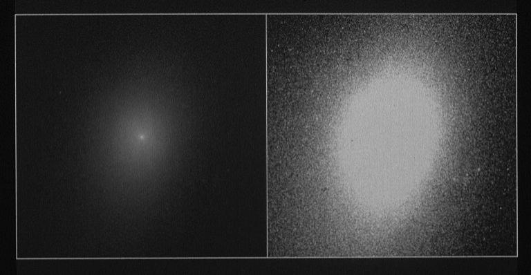 Hubble Space Telescope Peers Into Core of Distant Galaxy