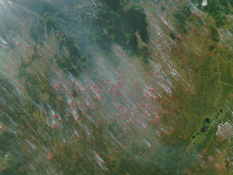 Fires in Central Africa