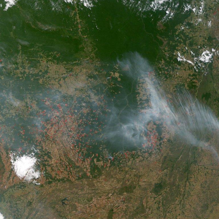 Fires Near Xingu River