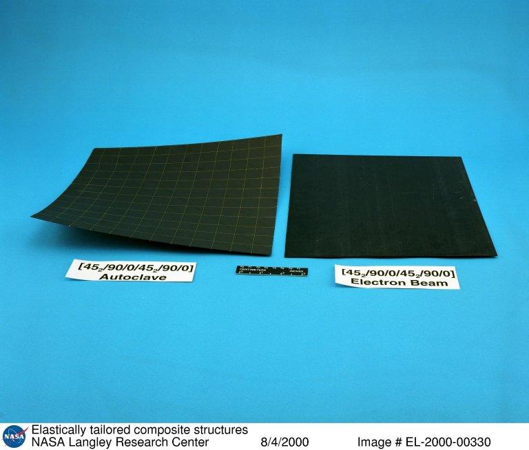 Elastically tailored composite structures