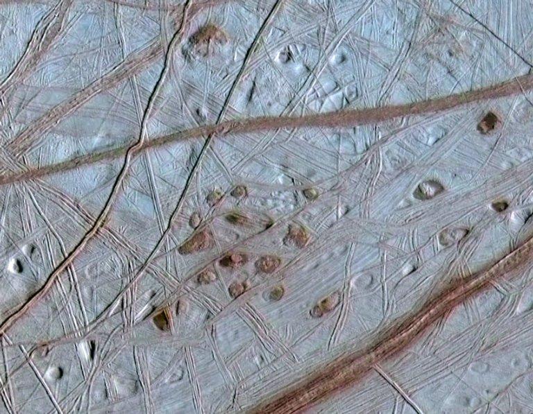 Ruddy "Freckles" on Europa