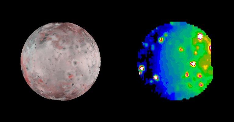 Io in Infrared, Night and Day