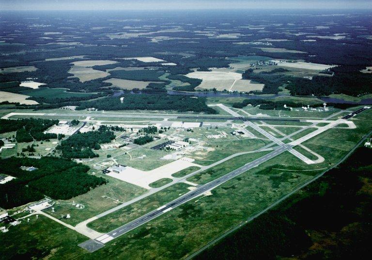 Aerial View of Wallops Island Flight Facility