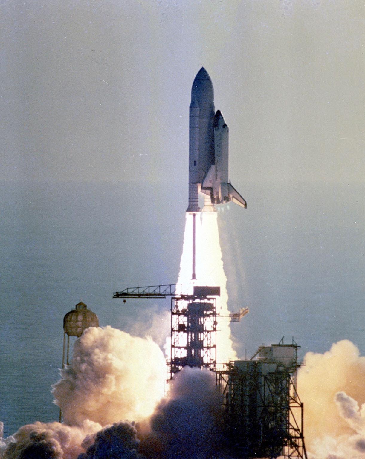 KENNEDY SPACE CENTER, FLA. -- The Space Shuttle Columbia Rises Off Pad ...